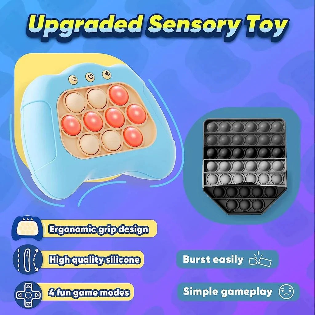 Light-Up Mini Push Pop Fidget Interactive Game Toy for Kids and Adults